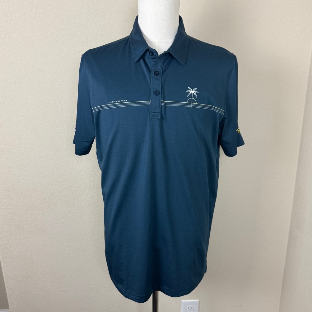 Travis Mathew Luna Sol Men’s Golf Polo | Large - Picture 2 of 10